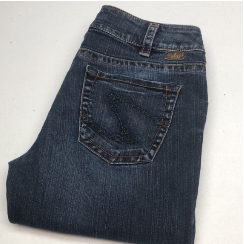 RETRO SILVER SUKI MID-RISE FLARE BOOTCUT JEANS 30x32 ⭐️